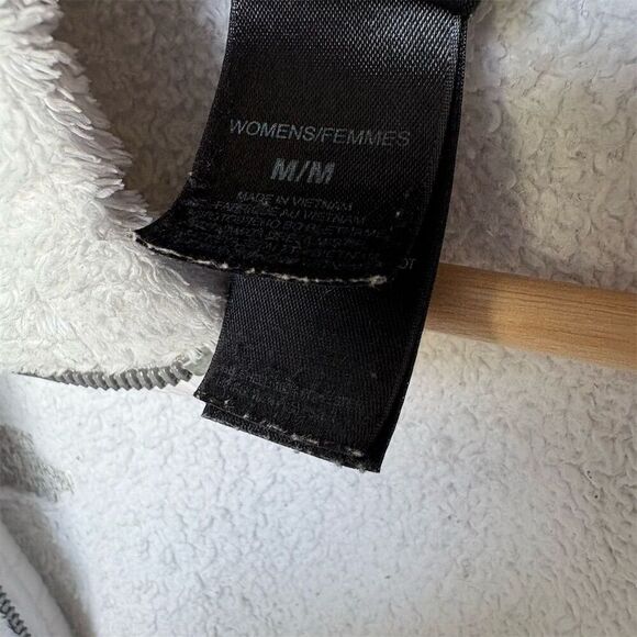 The North Face Women's Fleece Jacket Light Blue Size M Full Zip Mock Neck - Picture 6 of 7